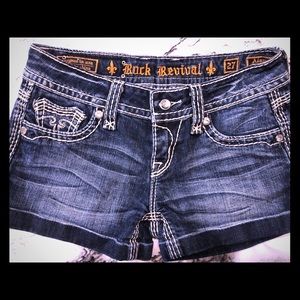 Rock Revival Jean Shorts Size 27